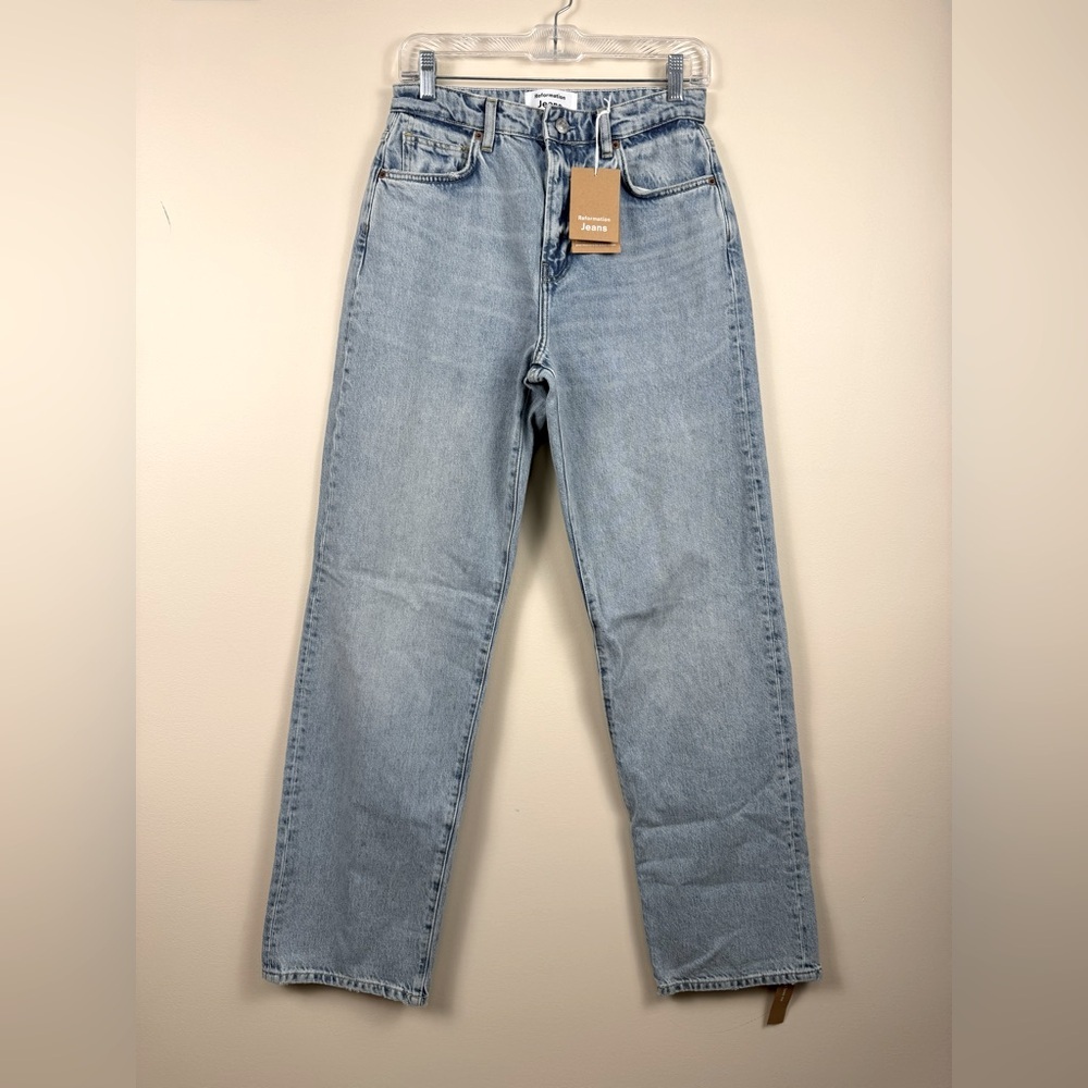 Reformation High Rise Women Jeans - Light Blue